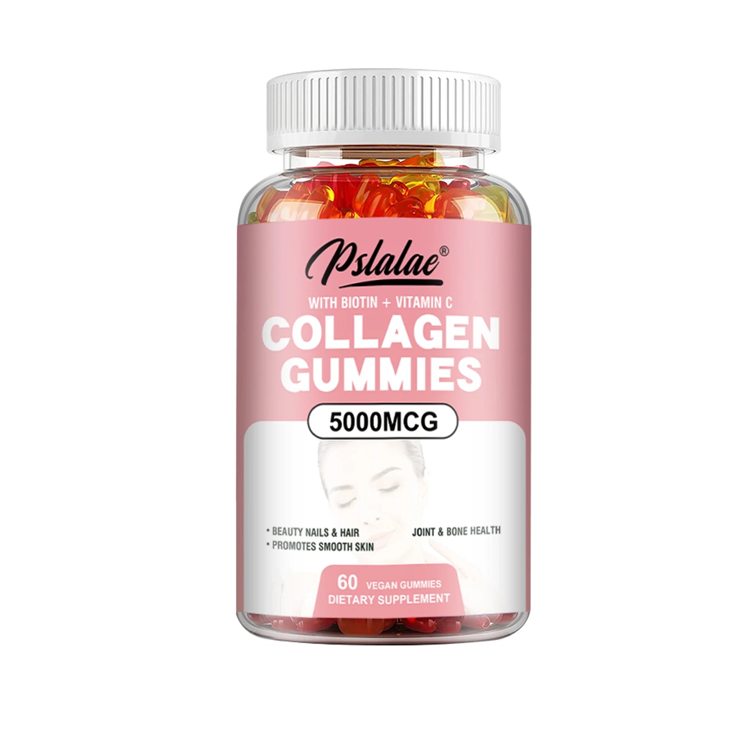 Collagen Gummies - with Biotin, Vitamin C - Supports Healthy Hair, Skin and Nails - 60 Gummies