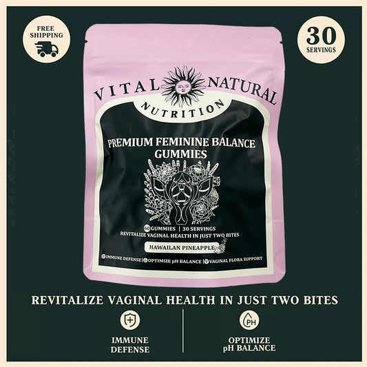 60 pieces of Vital Source Feminine Balance Gummies are selling well, caring for women preferred gift- Hawaiian Pineapple